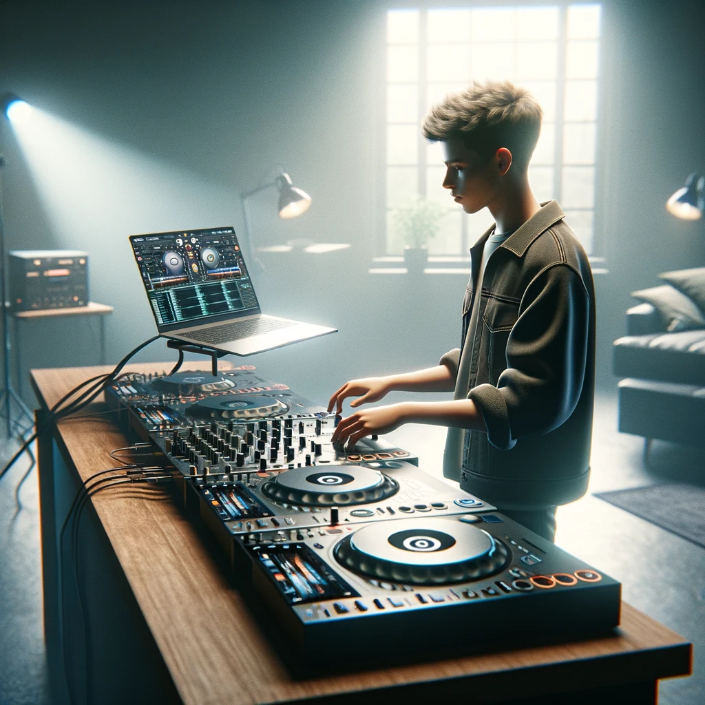 een dj die aan zijn carriere begint in 2024