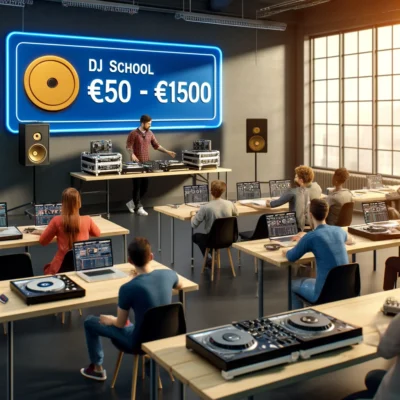afbeelding van hoeveel een dj cursus kost in een dj school