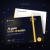 Cadeaubon voor de Online DJ Cursus van Master DJ School, voor- en achterkant